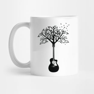 Acoustic Guitar Tree Light Theme Mug